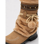 HILARY | FAUX FUR CUFF WINTER BOOTS