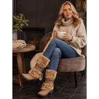HILARY | FAUX FUR CUFF WINTER BOOTS