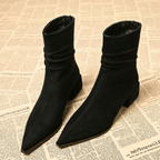 VERITY | POINTED SLOUCH ANKLE BOOTS