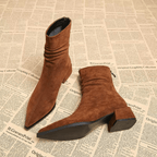 VERITY | POINTED SLOUCH ANKLE BOOTS