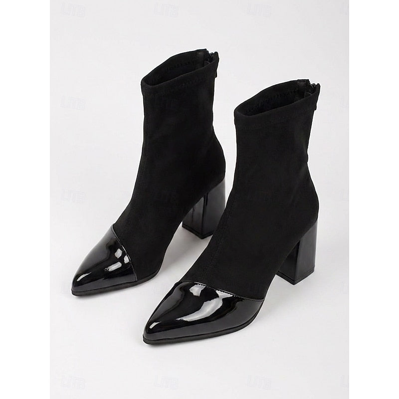 NANCY | CAP-TOE SOCK BOOTS