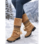 HILARY | FAUX FUR CUFF WINTER BOOTS
