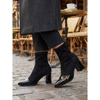 NANCY | CAP-TOE SOCK BOOTS